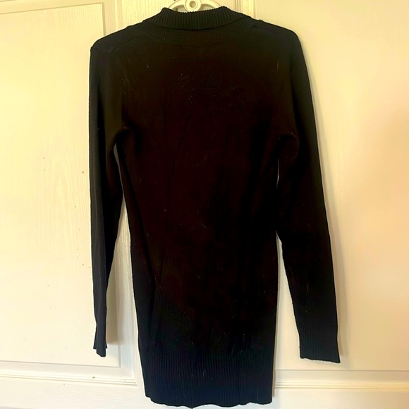 Ladies Tunic Sweater - Large, Black - Picture 4 of 9